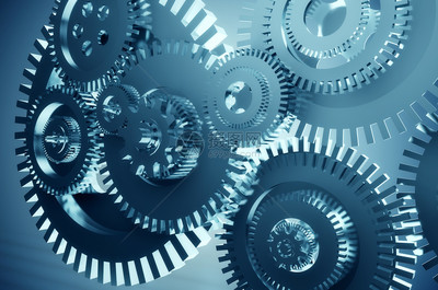 探索機(jī)械之美 3D機(jī)械齒輪場景的高清圖片素材